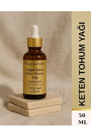 Villenature Soğuk Sıkım Keten Tohumu Yağı Flaxseed Oil Linum Usitatissimum 50 Ml