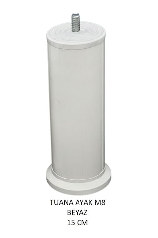 Tuana Ayak 15 cm M8 Cıvatalı Beyaz