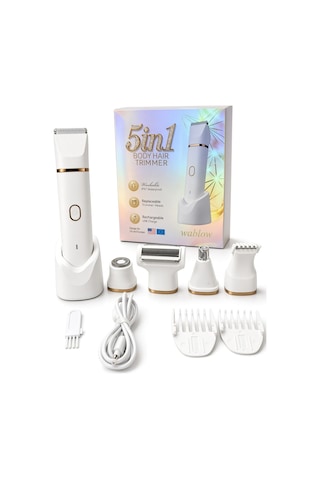 Wablow Vücut Tıraş Makinesi Series 5+1 Seti,yüz/saç/vücut, Ipx7 Su Geçirmez,seramik Bıçak Şarj Standlı Garanti