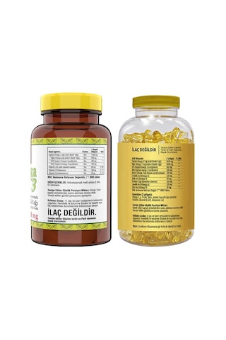 Ncs Omega 3 Balık Yağı Limonlu 60 Kapsül & Flx Omega 3-6-9 90 Tab