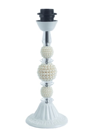 Pudra Kadife Kaplı Çiçek Dekorlu Vintage Abajur ab0057 Diğer