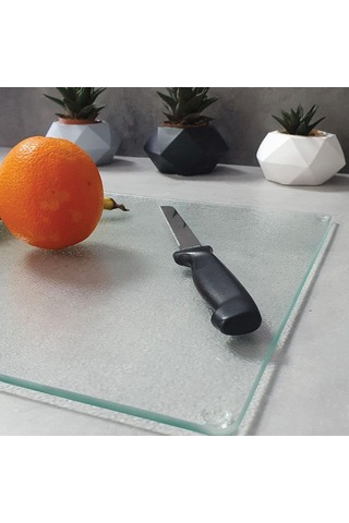 Decorita Cam Kesme Tahtası - Cam Kesme Tablası Buzlu Cam 30cm