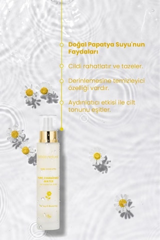 Bade Natural Papatya Suyu Saç Ve Yüz Toniği %100 Doğal Ve Saf 100 ML