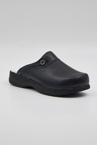 Terz-0050 Quicksteps Professional Kadın Anatomik Ve Comfort Sabo Terlik Siyah