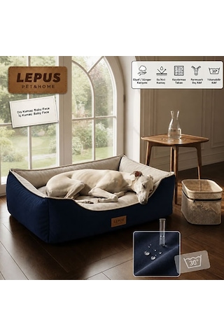 Lepus Dolce Premium Kedi Ve Köpek Yatağı Mavi Small 249-54009.01