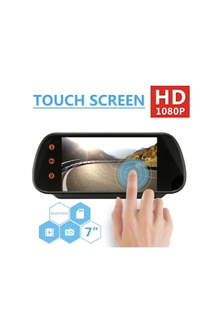 Audıomax 7 İnç Araç Ayna Monitör Bluetooth Mirrorlink Dikiz Aynas