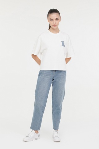 Lumberjack Wl Delta 11md1082 4fx Ekru Kadın Kısa Kol T-shirt 000000000101572259 Bej