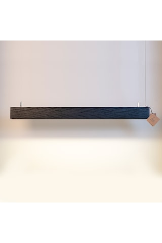 Box Modern Ahşap Aydınlatma - Minimal Led Sarkıt Avize Siyah