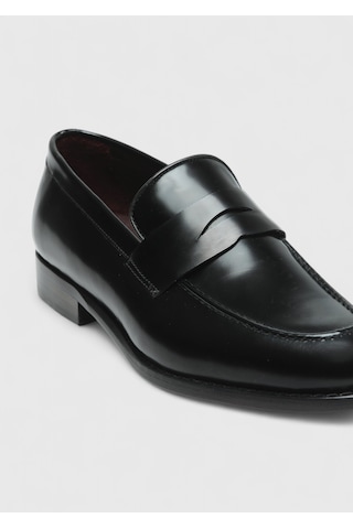 Ramsey Siyah Deri Klasik Loafer