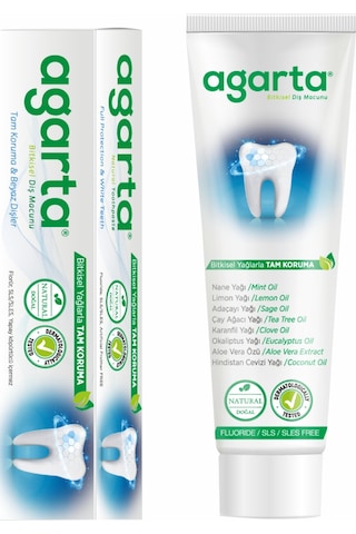 Agarta Bitkisel Florürsüz Diş Macunu 100 ML