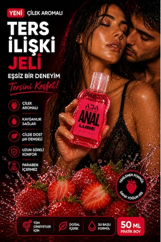 Ada Marketing 50 Ml Çilek Aromalı Anal Kayganlaştırıcı Jel Özel Seri