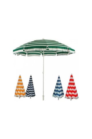 Sumedecor&Design Yüksek Kalite 10 Telli Eğilebilir 2 M Plaj Şemsiyesi + Bidon