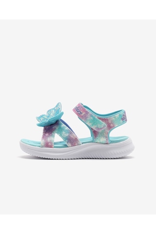 Skechers Jumpsters Sandal - Butterfly Brıtes Büyük Kız Çocuk Mavi Işıklı Sandalet 303109l Aqmt Mavi