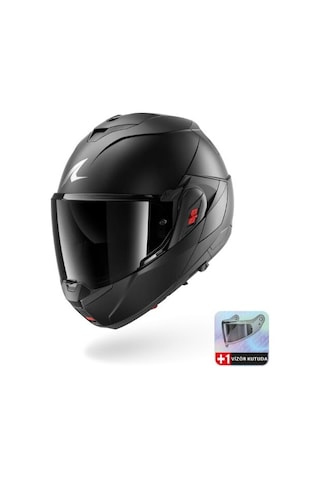 Shark Oxo Dark Shadow Mat Çene Açılır Kask Kma