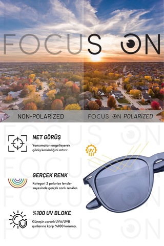 Focus On Talia Black Polarize Güneş Gözlüğü