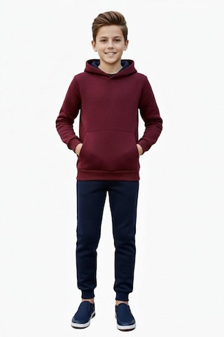 Pandonim Erkek Çocuk 3 İplik Kombin Eşofman Takım Bgl-st05048 Bordo