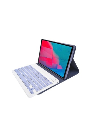 Lemestar Lenovo小新pad11 J606f/j716f蓝牙键盘保护套 - M10 Plus 3代10.6英寸皮套, Siyah Deri Kılıf + Standlı Klavye, Dayanıklı Malzeme, Kolay Kurulum Diğer