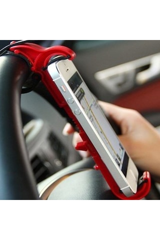 Özgün Adım Araç İçi Direksiyon Arası Pratik Telefon Navigasyon Tutucu Alet