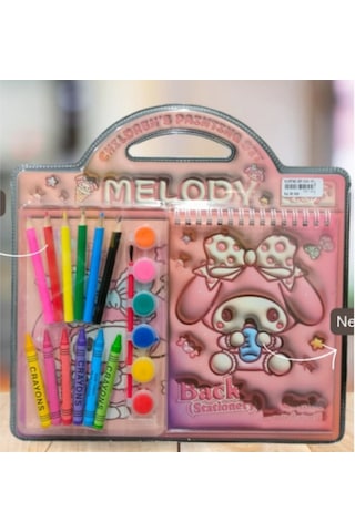 Sanrio Cinnamoroll Mymelody Kuromi Hediyelik Boyama Seti Pembe