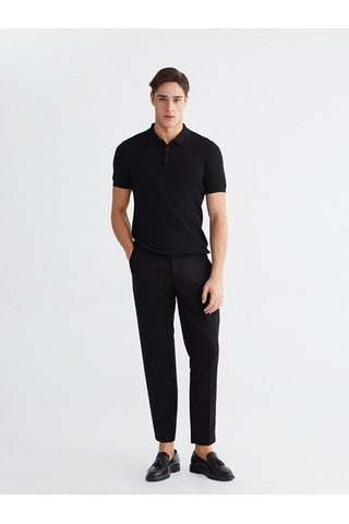 Lcwaıkıkı Classic Siyah Polo Yaka Erkek Triko Tişört