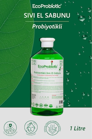 Ecoprobiyotic Temiz İçerik Çocuk Dostu Koruyucu Bakım Probiyotikli Sıvı El Sabunu 1 L