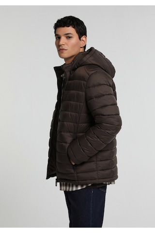 Colin's Colins Slim Fit Kapüşonlu Fermuarlı Astarlı Erkek Kahverengi Mont Cl1082935 Q1.v1 Brw