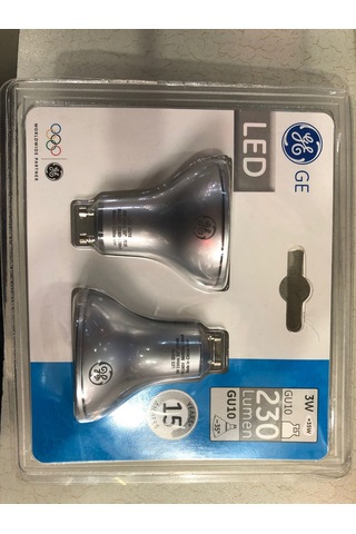 GENERAL ELC. 2 ADET 3W=35W 230 LÜMEN GU 10 LED SPOT 2700KELVİN SA