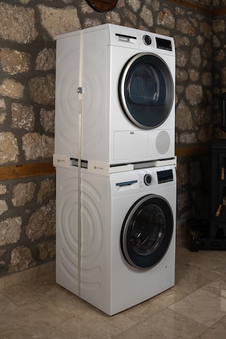 Maggen Çamaşır Makinesi Kurutma Makinesi İstifleme Aparatı-kiti Bosch Siemens BEKO Uyumlu Tüm Markalar İçin Ayarlanabilir
