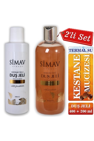 Simav Kestane Özlü ve Termal Sulu Duş Jeli 400 ML + 200 ML