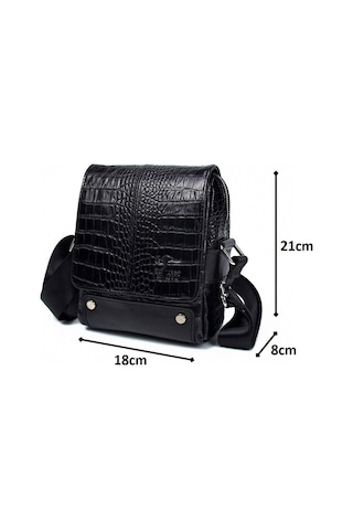 Erkek Çanta Hakiki Deri Kroko Postacı Kangaroo Kıngdom 7655-Cs