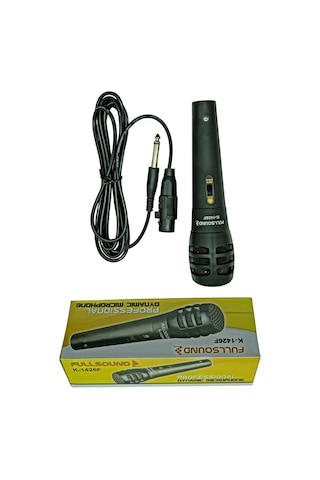 Fullsound Kablolu El Mikrofonu , Dinamik 2 Metre Kablolu Profesyonel El Mikrofonu