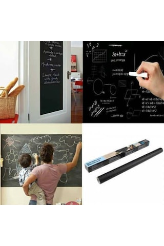 Yapışkanlı Kara Tahta Sticker Blackboard (526065733)