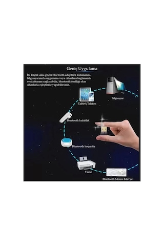 Bluetooth V4.0 Usb Dongle Adaptör 20m Mesafeli Csr 4.0 Tak Çalış 85702884