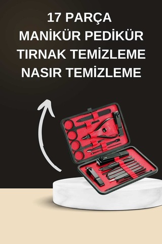 Northcity Elektrikli Manikür Pedikür Seti 17 Parça - Evde Profesyonel Tırnak Bakımı