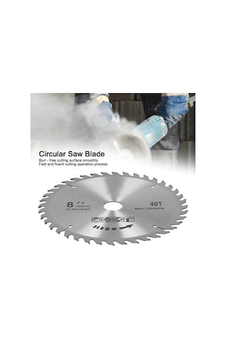 Besthome1 40 Dişli 200mm Paslanmaz Çelik Dairesel Testere Bıçağı - Hızlı Kesim İçin Mükemmel