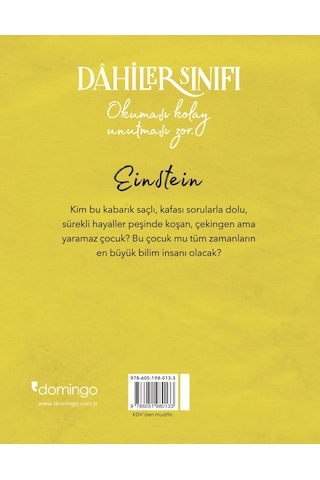 Dahilerin Sınıfı - Einstein Sınırsız Deha - Pierdomenico Baccalario - Domingo Yayınevi