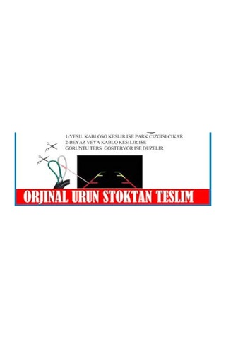 Otobüs Tır Kamyon'Lara Uygun Geri Görüş Kamera10 Metre Kablolu