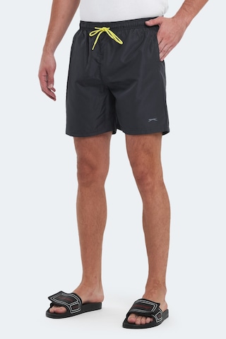 Slazenger Reno Erkek Cepli Deniz Şortu Koyu Gri Mayo Koyu Gri