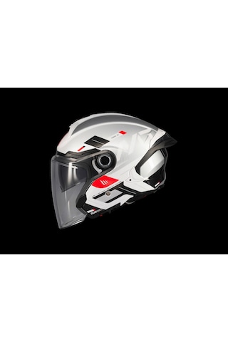 Kask Mt Cosmo Sv Silence A2 Gloss Gümüş Gözlüklü Gümüş Gri