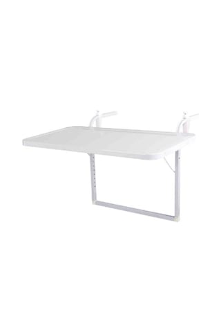 Digithome Pratik Metal Katlanabilir Balkon Masası Beyaz