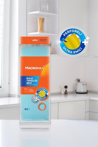 Macromax Rulo Temizlik Bezi 27x25 Cm 9 Yaprak X 2 Adet