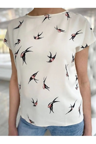 Nıka & Collectıon Ceket Altı Giyilebilen Kısa Kollu Bluz 74124990