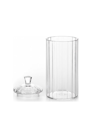 750 Ml Cam Lüks Saklama Kabı Şeffaf