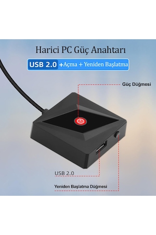 Masaüstü Bilgisayar Güç Anahtarı Pc Anakart Güç Anahtarı Düğmesi Bilgisayar Güç Tuşu,, Power Tuşu