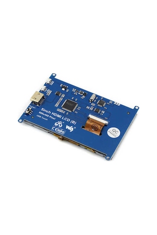 Waveshare 5 Inch Hdmı Rezistif Dokunmatik Lcd Ekran - 800x480