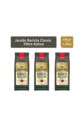 Jacobs Barista Classic Filtre Kahve 3 x 200 G