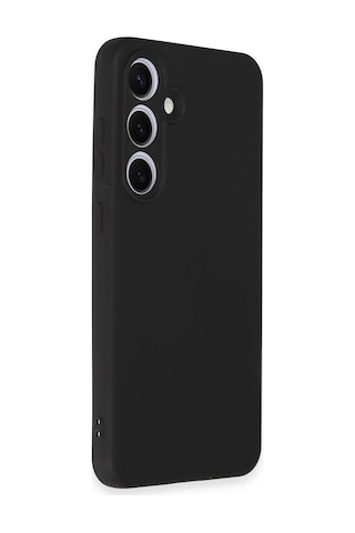 Samsung Galaxy Uyumlu  S24 Fe Kılıf Nano İçi Kadife Silikon - Siyah Diğer