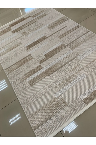 Padişah Halı Eternity 79817 070 Serisi Akrilik Salon Oturma Odası Halısı Krem Kahve
