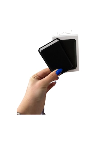 Teknohuby İphone 11 12 13 14 15 16 17 Plus Pro Max Kartlık Manyetik Deri Magsafe Cüzdan Arkası Kartlık Siyah Siyah