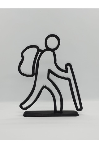 Yürüyüşçü Masa Dekor Hediye Fikri Sanat Heykeli